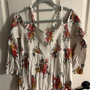 Torrid Floral Smocked Off-Shoulder Blouse